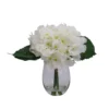 17cm White Hydrangeas Artificial Plant In Clear Glass Vase 1 17cm White Hydrangeas Artificial Plant In Clear Glass Vase -Garden Store 17cm white hydrangeas artificial plant in clear glass vase5010795682638 01c bq