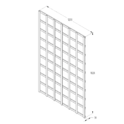 6ft Pine Trellis Panel, Pack Of 4 (W)120cm X (H)183cm 6 6ft Pine Trellis Panel, Pack Of 4 (W)120cm X (H)183cm -Garden Store 6ft pine trellis panel pack of 4 w 120cm x h 183cm5013053173343 18bq