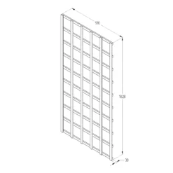 6ft Pine Trellis Panel, Pack Of 5 (W)91cm X (H)183cm 7 6ft Pine Trellis Panel, Pack Of 5 (W)91cm X (H)183cm -Garden Store 6ft pine trellis panel pack of 5 w 91cm x h 183cm5013053173329 18bq