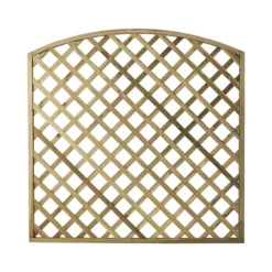 Garden Store 19 Arched Pine Trellis Panel (W)180cm X (H)180cm