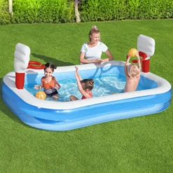 Bestway Bestway® Plain ABS Plastic & PVC Family Fun Pool (W) 1.68m X (L) 2.51m -Garden Store bestway bestway plain abs plastic pvc family fun pool w 1 68m x l 2 51m6942138914153 01i