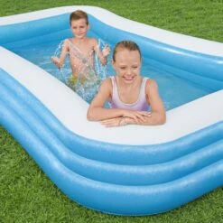 Bestway Bestway® Textured Pattern On Sidewalls PVC Family Fun Pool (W) 1.83m X (L) 3.05m -Garden Store bestway bestway textured pattern on sidewalls pvc family fun pool w 1 83m x l 3 05m6942138968057 02i