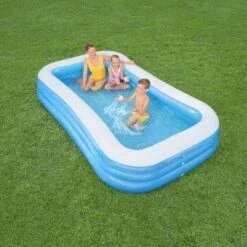 Bestway Bestway® Textured Pattern On Sidewalls PVC Family Fun Pool (W) 1.83m X (L) 3.05m -Garden Store bestway bestway textured pattern on sidewalls pvc family fun pool w 1 83m x l 3 05m6942138968057 03i