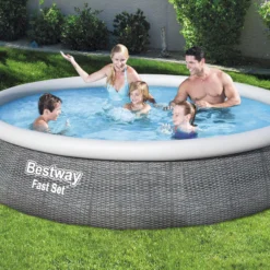 Bestway Fast Set Polyvinyl Chloride (PVC) Family Fun Pool (W) 3.96m X (L) 3.96m -Garden Store bestway fast set polyvinyl chloride pvc family fun pool w 3 96m x l 3 96m6942138968316 02i bq