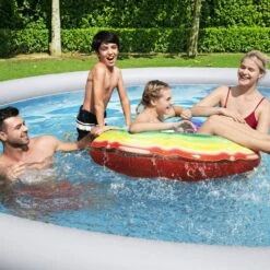 Bestway Fast Set Polyvinyl Chloride (PVC) Family Fun Pool (W) 3.96m X (L) 3.96m -Garden Store bestway fast set polyvinyl chloride pvc family fun pool w 3 96m x l 3 96m6942138968316 03i bq