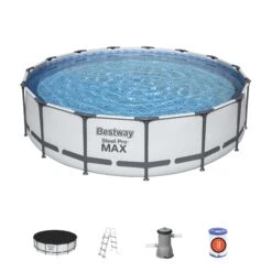 Bestway Fast Set Polyvinyl Chloride (PVC) Pool (W) 4.57m X (L) 4.57m 11 Bestway Fast Set Polyvinyl Chloride (PVC) Pool (W) 4.57m X (L) 4.57m -Garden Store bestway fast set polyvinyl chloride pvc pool w 4 57m x l 4 57m6942138982589 02c bq