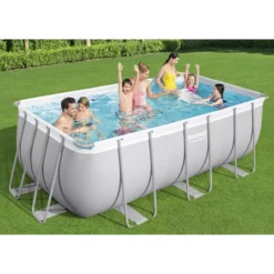 Bestway Power Steel Metal & Plastic Pool (W) 2.01m X (L) 4.12m -Garden Store bestway power steel metal plastic pool w 2 01m x l 4 12m6942138986457 01i bq
