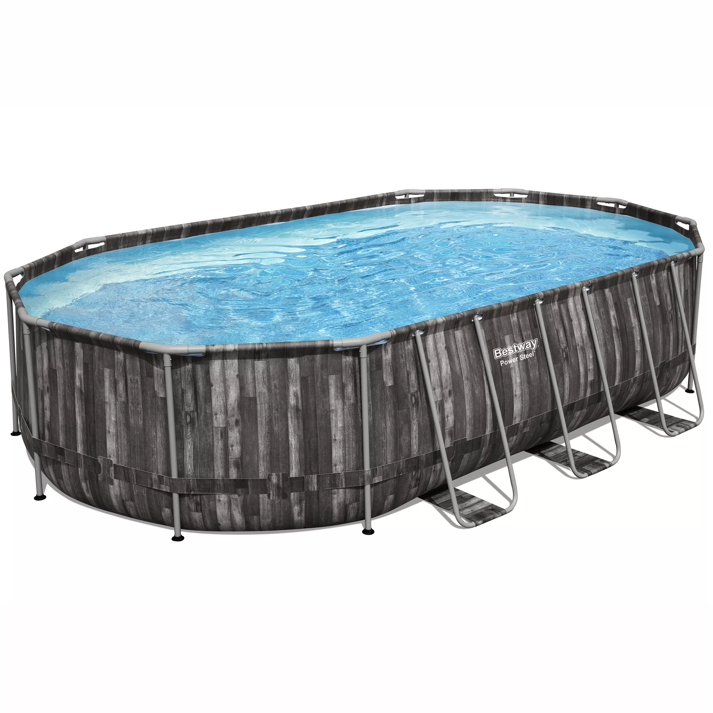 Bestway Power Steel® Wood Effect Polyvinyl Chloride (PVC) & Steel Pool (W) 3.66m X (L) 6.1m 3 Bestway Power Steel® Wood Effect Polyvinyl Chloride (PVC) & Steel Pool (W) 3.66m X (L) 6.1m