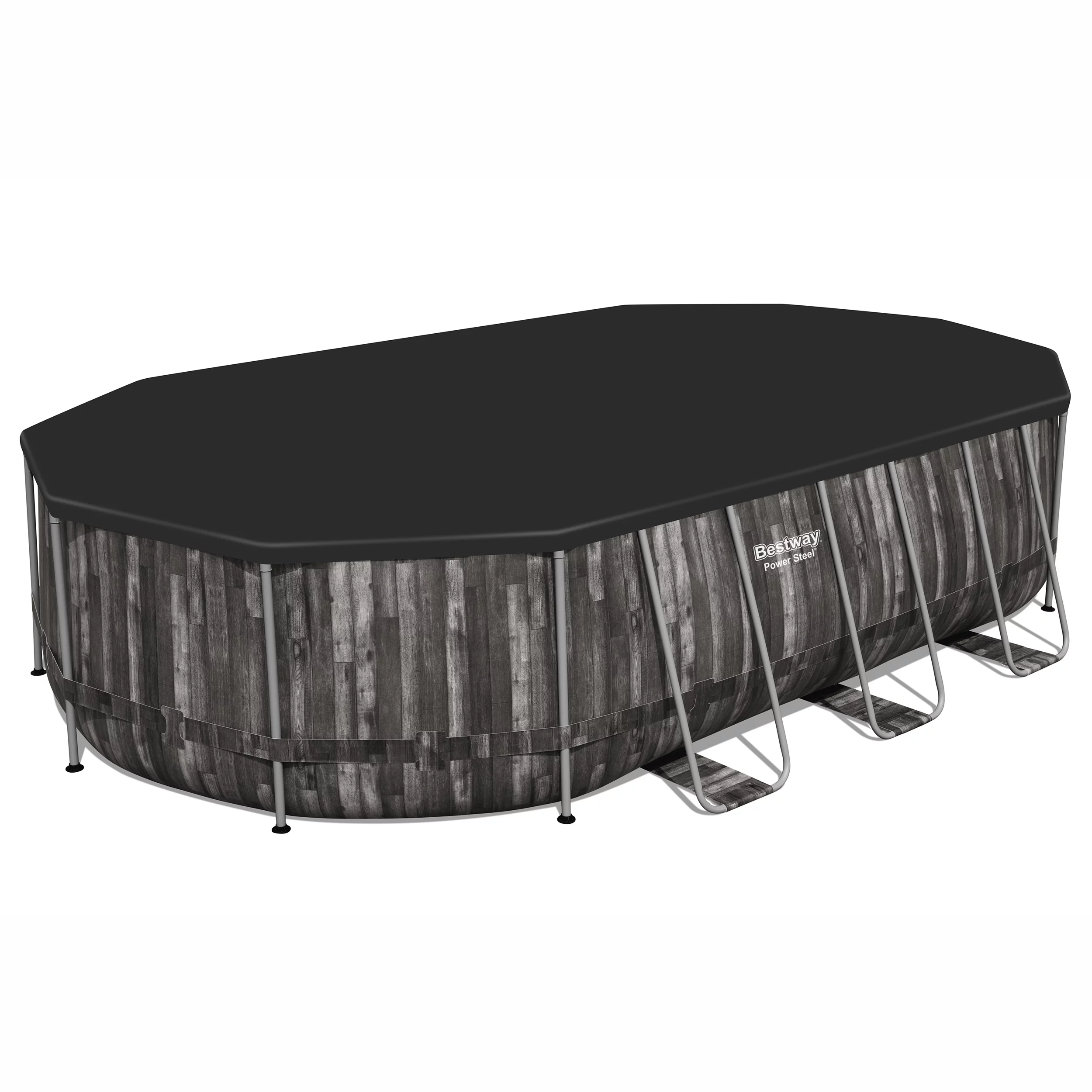 Bestway Power Steel® Wood Effect Polyvinyl Chloride (PVC) & Steel Pool (W) 3.66m X (L) 6.1m 12 Bestway Power Steel® Wood Effect Polyvinyl Chloride (PVC) & Steel Pool (W) 3.66m X (L) 6.1m - Image 10