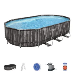 Bestway Power Steel® Wood Effect Polyvinyl Chloride (PVC) & Steel Pool (W) 3.66m X (L) 6.1m 14 Bestway Power Steel® Wood Effect Polyvinyl Chloride (PVC) & Steel Pool (W) 3.66m X (L) 6.1m -Garden Store bestway power steel wood effect polyvinyl chloride pvc steel pool w 3 66m x l 6 1m6942138983586 22c