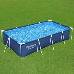 Bestway Steel Pro® Plain Polyvinyl Chloride (PVC) & Steel Pool (W) 2.11m X (L) 4m -Garden Store bestway steel pro plain polyvinyl chloride pvc steel pool w 2 11m x l 4m6942138949728 21i