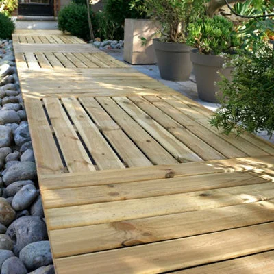 Blooma Benoue Brown Pine Deck Tile (L)1m (W)1000mm (T)40mm 5 Blooma Benoue Brown Pine Deck Tile (L)1m (W)1000mm (T)40mm - Image 3