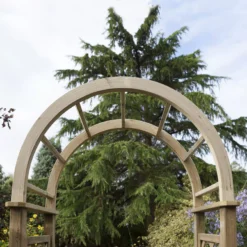 Blooma Chiltern Round Top Softwood Arch -Garden Store blooma chiltern round top softwood arch5397007055627 04i BQ