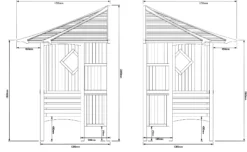 Blooma Elegant Corner Arbour, (H)2500mm (W)1730mm (D)1730mm - Assembly Required -Garden Store blooma elegant corner arbour h 2500mm w 1730mm d 1730mm assembly required5397007007732 01t BQ