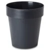 Blooma Nurgul Dark Grey Plastic Circular Plant Pot (Dia)30cm -Garden Store blooma nurgul dark grey plastic circular plant pot dia 30cm3663602899181 01bq