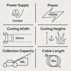 Bosch AdvancedRotak 650 Corded Rotary Lawnmower -Garden Store bosch advancedrotak 650 corded rotary lawnmower4059952526621 01t EN bq