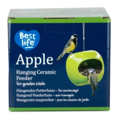 CJ Wildlife Ceramic Feeder Bird Mixes Green Apple Bird Feeder 0.5L -Garden Store cj wildlife ceramic feeder bird mixes green apple bird feeder 0 5l5051054276298 05c