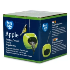 CJ Wildlife Ceramic Feeder Bird Mixes Green Apple Bird Feeder 0.5L -Garden Store cj wildlife ceramic feeder bird mixes green apple bird feeder 0 5l5051054276298 06c