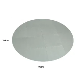 CleverSpa Grey Floor Protector (Dia)1.96m -Garden Store cleverspa grey floor protector dia 1 96m5019008880274 01t bq