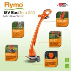 Flymo EasiTrim 250 18V 250mm Cordless Grass Trimmer 23 Flymo EasiTrim 250 18V 250mm Cordless Grass Trimmer -Garden Store flymo easitrim 250 18v 250mm cordless grass trimmer7392930760943 01t bq