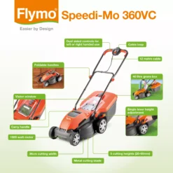Flymo Speedi-Mo Corded Rotary Lawnmower 16 Flymo Speedi-Mo Corded Rotary Lawnmower -Garden Store flymo speedi mo corded rotary lawnmower7391736343046 03t bq