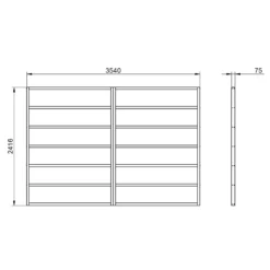 Forest 12x8 Timber Shed Base (L) 242cm X (W) 354cm 7 Forest 12x8 Timber Shed Base (L) 242cm X (W) 354cm -Garden Store forest 12x8 timber shed base l 242cm x w 354cm5013053182185 01t bq