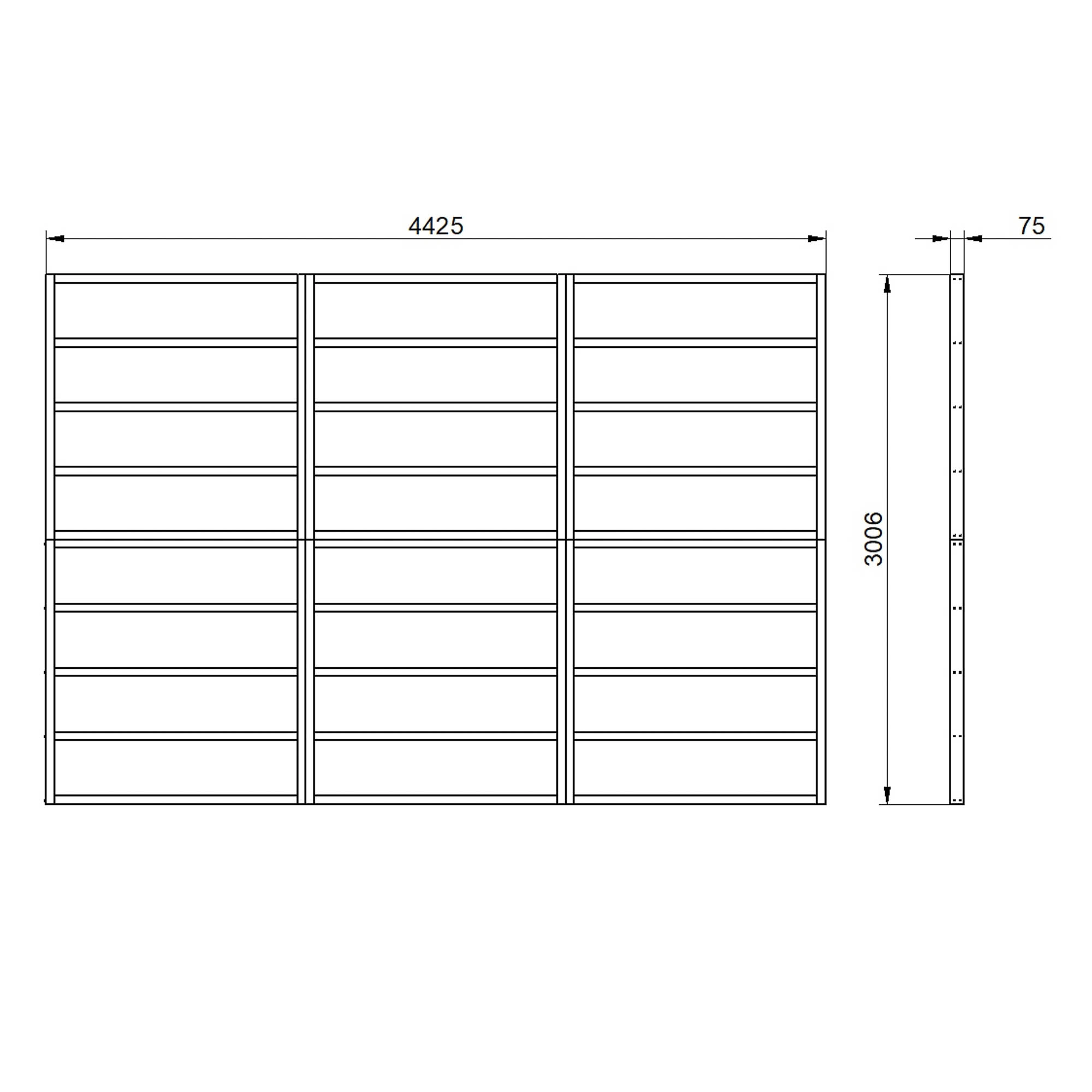 Forest 15x10 Timber Shed Base (L) 301cm X (W) 442.5cm 5 Forest 15x10 Timber Shed Base (L) 301cm X (W) 442.5cm - Image 3