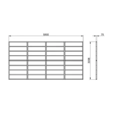 Forest 20x10 Timber Shed Base (L) 301cm X (W) 590cm -Garden Store forest 20x10 timber shed base l 301cm x w 590cm5013053182215 01t