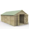 Forest Garden 10x20 Apex Pressure Treated Overlap Wooden Shed With Floor (Base Included) -Garden Store forest garden 10x20 apex pressure treated overlap wooden shed with floor base included 5013053192825 01c