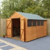 Forest Garden 10x8 Ft Apex Shiplap Wooden 2 Door 4 Windows Shed With Floor - Assembly Service Included -Garden Store forest garden 10x8 ft apex shiplap wooden 2 door 4 windows shed with floor assembly service included5013053178829 04i bq