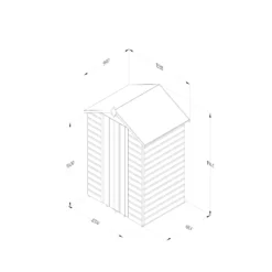 Forest Garden 4x3 Apex Dip Treated Shiplap Wooden Shed With Floor (Base Included) - Assembly Service Included -Garden Store forest garden 4x3 apex dip treated shiplap wooden shed with floor base included assembly service included5013053194041 02i4