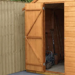 Forest Garden 4x3 Apex Dip Treated Shiplap Wooden Shed With Floor (Base Included) - Assembly Service Included -Garden Store forest garden 4x3 apex dip treated shiplap wooden shed with floor base included assembly service included5013053194041 36c