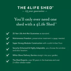 Forest Garden 5x3 Apex Pressure Treated Overlap Wooden Shed With Floor (Base Included) - Assembly Service Included 16 Forest Garden 5x3 Apex Pressure Treated Overlap Wooden Shed With Floor (Base Included) - Assembly Service Included -Garden Store forest garden 5x3 apex pressure treated overlap wooden shed with floor base included assembly service included5013053192801 03t