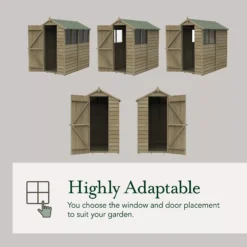 Forest Garden 5x3 Apex Pressure Treated Overlap Wooden Shed With Floor (Base Included) - Assembly Service Included 17 Forest Garden 5x3 Apex Pressure Treated Overlap Wooden Shed With Floor (Base Included) - Assembly Service Included -Garden Store forest garden 5x3 apex pressure treated overlap wooden shed with floor base included assembly service included5013053192801 04t