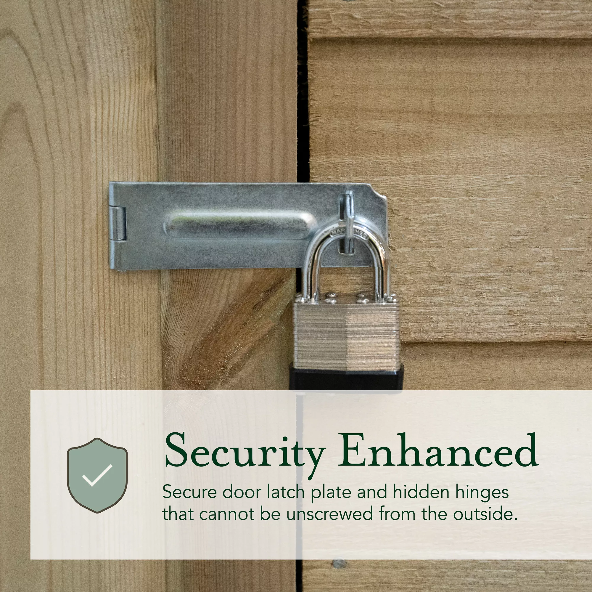 Forest Garden 5x3 Apex Pressure Treated Overlap Wooden Shed With Floor (Base Included) - Assembly Service Included 10 Forest Garden 5x3 Apex Pressure Treated Overlap Wooden Shed With Floor (Base Included) - Assembly Service Included - Image 8