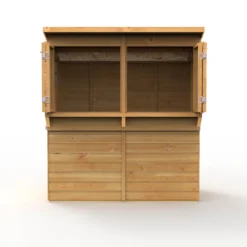 Forest Garden 6x3 Ft Pent Shiplap Garden Bar With Single Door -Garden Store forest garden 6x3 ft pent shiplap garden bar with single door5013053184066 06c bq