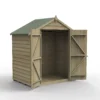 Forest Garden 6x4 Apex Pressure Treated Overlap Wooden Shed With Floor (Base Included) 2 Forest Garden 6x4 Apex Pressure Treated Overlap Wooden Shed With Floor (Base Included) -Garden Store forest garden 6x4 apex pressure treated overlap wooden shed with floor base included 5013053192122 01c