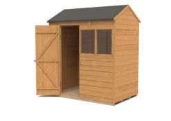Forest Garden 6x4 Reverse Apex Dip Treated Overlap Wooden Shed With Floor - Assembly Service Included -Garden Store forest garden 6x4 reverse apex dip treated overlap wooden shed with floor assembly service included5013053178119 21c bq