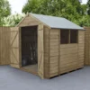 Forest Garden 7x7 Ft Apex Overlap Wooden 2 Door 2 Windows Shed With Floor (Base Included) -Garden Store forest garden 7x7 ft apex overlap wooden 2 door 2 windows shed with floor base included 5013053177891 01i bq