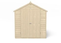 Forest Garden 8x6 Apex Pressure Treated Overlap Wooden Shed With Floor - Assembly Service Included -Garden Store forest garden 8x6 apex pressure treated overlap wooden shed with floor assembly service included5013053177600 02c bq