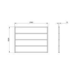 Forest Garden 8x6 Timber Shed Base (L) 236cm X (W) 0.18cm -Garden Store forest garden 8x6 timber shed base l 236cm x w 0 18cm5013053179062 02c bq