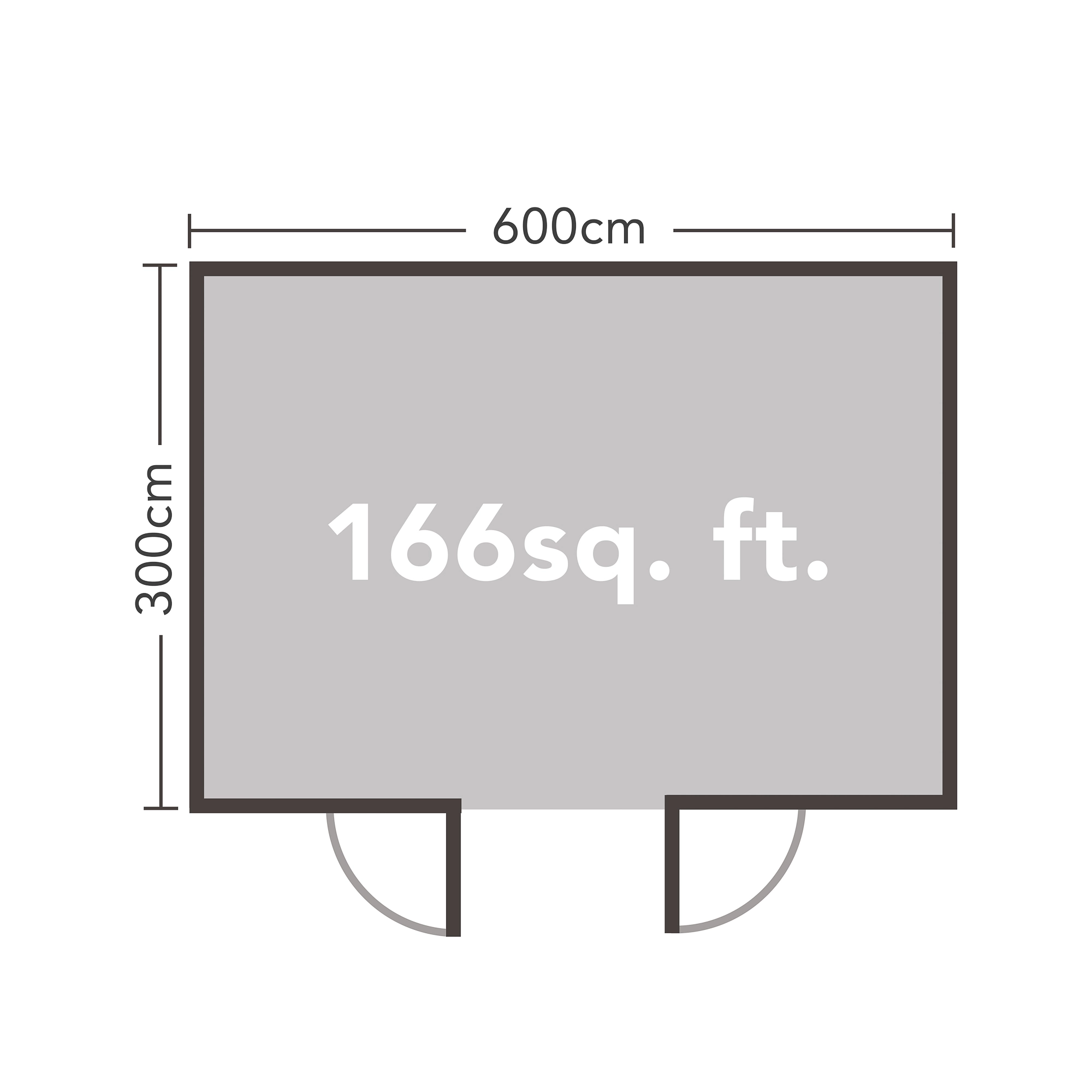 Forest Garden Arley 6x3 Toughened Glass Pent Loglap Solid Wood Cabin With Double Door - Assembly Service Included 8 Forest Garden Arley 6x3 Toughened Glass Pent Loglap Solid Wood Cabin With Double Door - Assembly Service Included - Image 6