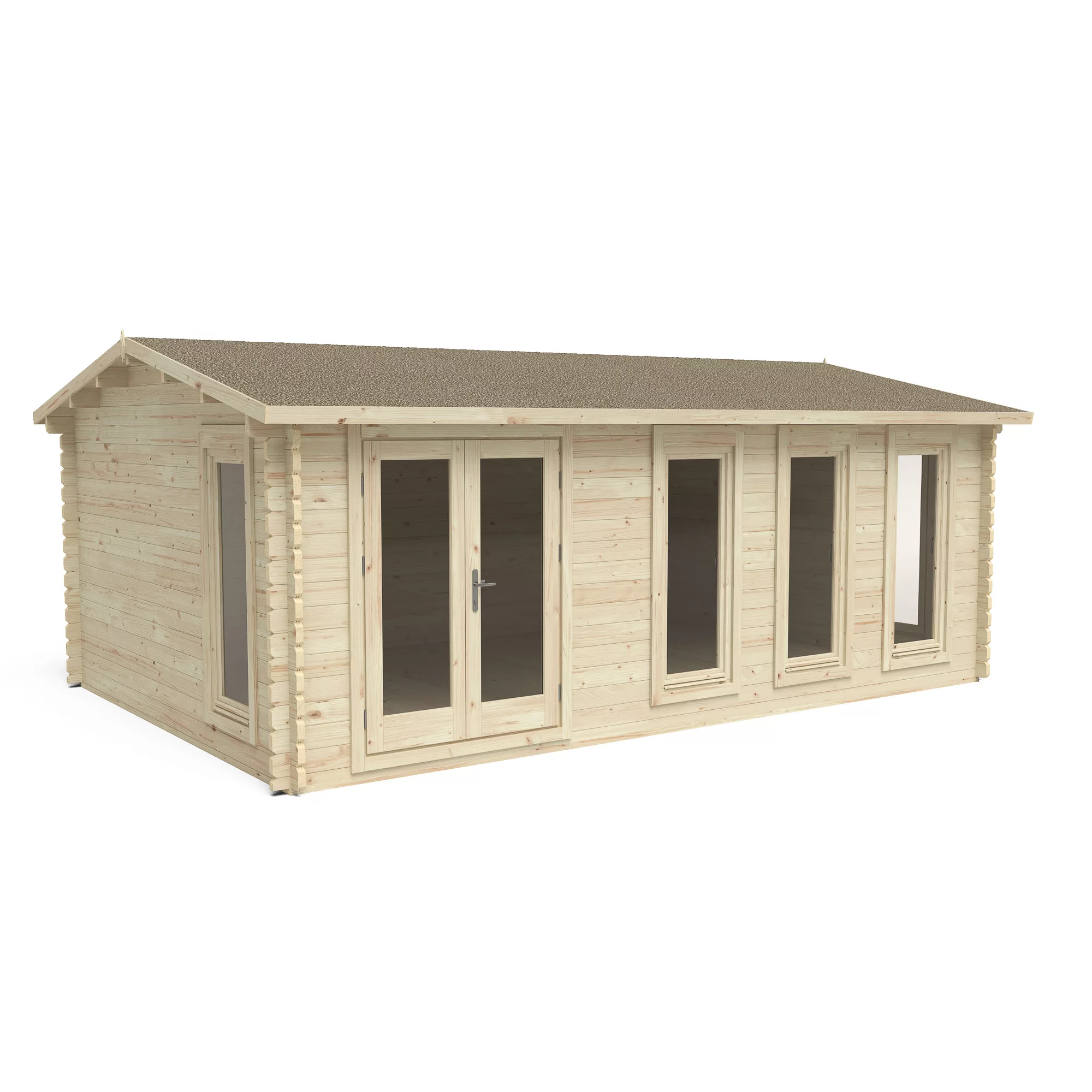 Forest Garden Blakedown 6x4 Toughened Glass Pent Loglap Solid Wood Cabin With Double Door 3 Forest Garden Blakedown 6x4 Toughened Glass Pent Loglap Solid Wood Cabin With Double Door