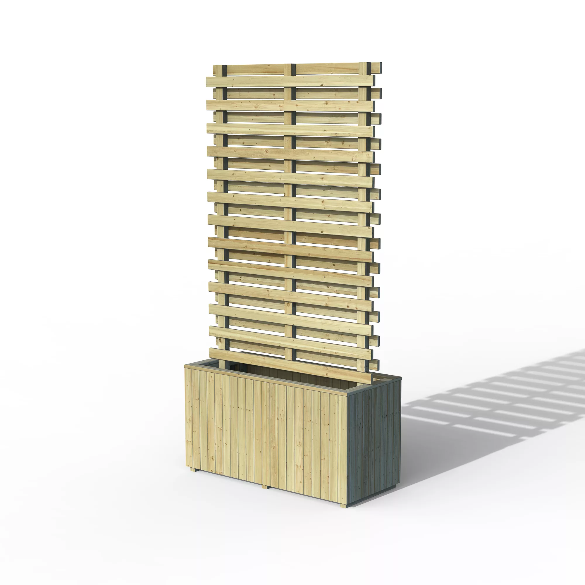 Forest Garden Living Screen Natural Timber Rectangular Planter (H) 180cm X (W) 90cm 3 Forest Garden Living Screen Natural Timber Rectangular Planter (H) 180cm X (W) 90cm