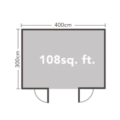 Forest Garden Melbury 4x3 Toughened Glass Pent Loglap Solid Wood Cabin With Double Door - Assembly Service Included -Garden Store forest garden melbury 4x3 toughened glass pent loglap solid wood cabin with double door assembly service included5013053181744 02t bq