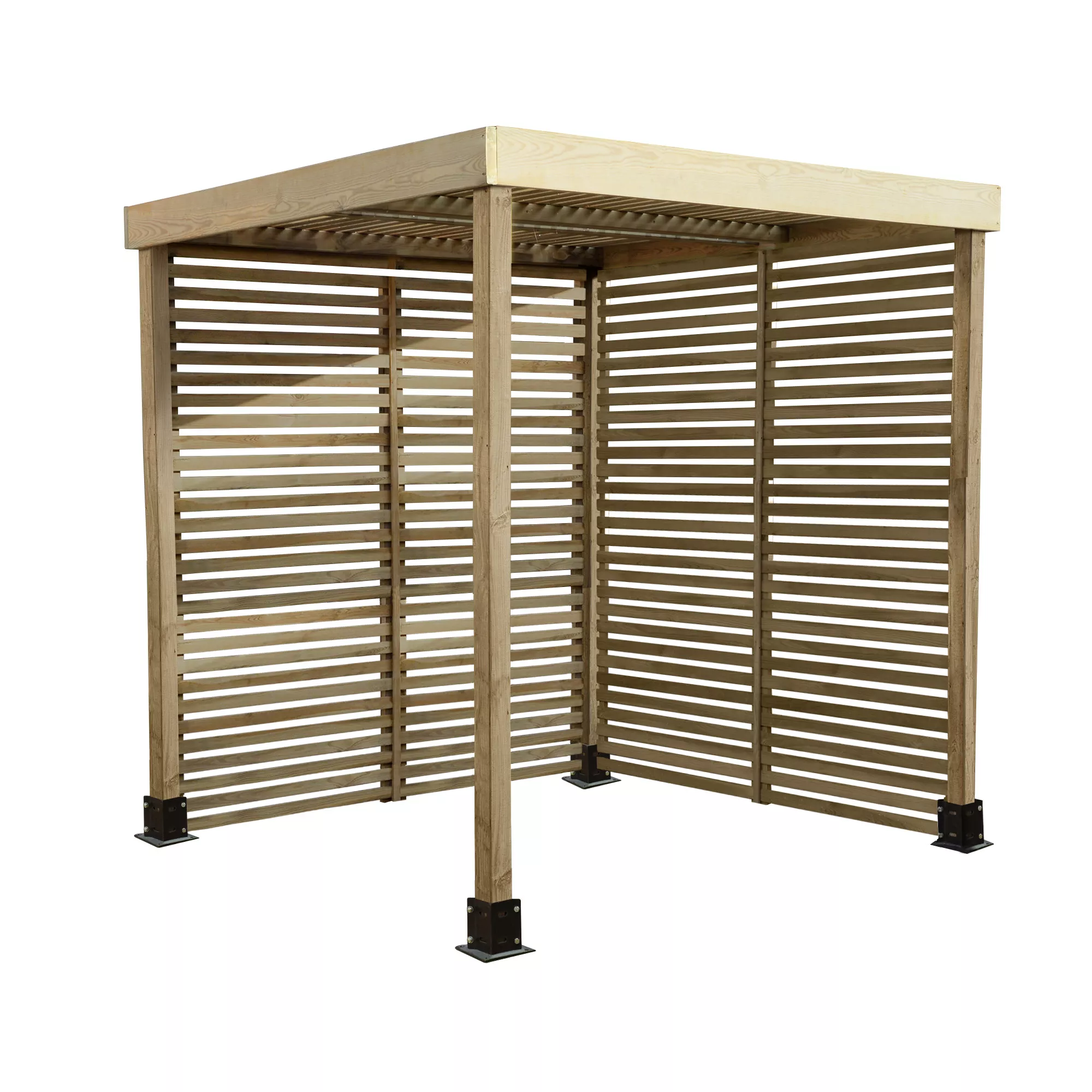 Forest Garden Modular Square Pergola, (H)2045mm (W)1970mm With 2 Pairs Of Screens 4 Forest Garden Modular Square Pergola, (H)2045mm (W)1970mm With 2 Pairs Of Screens - Image 2