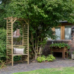 Forest Garden Palma Arbour, (H)2151mm (W)1200mm (D)620mm - Assembly Required -Garden Store forest garden palma arbour h 2151mm w 1200mm d 620mm assembly required5013053190203 04i