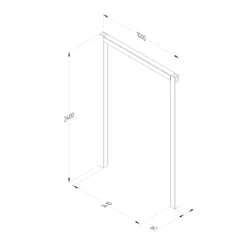 Forest Garden Sleeper European Softwood Arch (H) 240cm X (W) 160cm Set Of 3 13 Forest Garden Sleeper European Softwood Arch (H) 240cm X (W) 160cm Set Of 3 -Garden Store forest garden sleeper european softwood arch h 240cm x w 160cm set of 35013053190081 01t