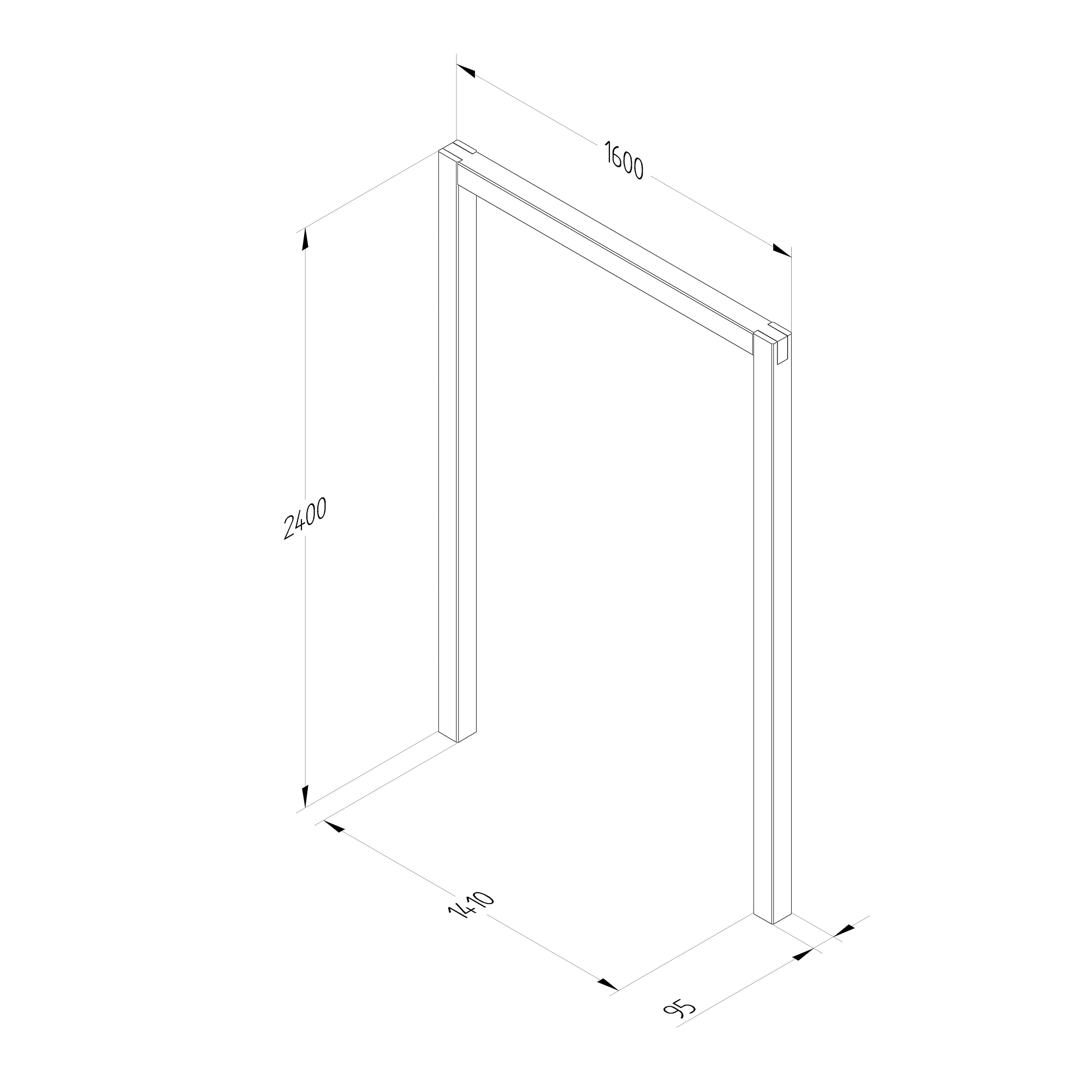 Forest Garden Sleeper European Softwood Arch (H) 240cm X (W) 160cm Set Of 3 8 Forest Garden Sleeper European Softwood Arch (H) 240cm X (W) 160cm Set Of 3 - Image 6