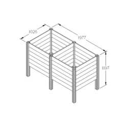 Forest Garden Slot Down Composter Extension Kit 650L 11 Forest Garden Slot Down Composter Extension Kit 650L -Garden Store forest garden slot down composter extension kit 650l5013053133545 01t